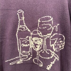 Abercrombie & Fitch Purple Crewneck Sweater